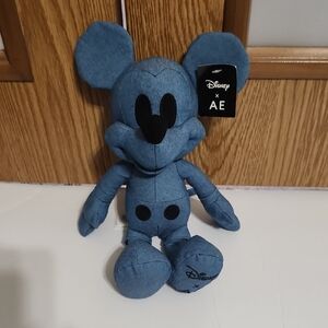 Disney American Eagle Collab, Stuffed Denim Mickey Mouse